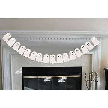 Adorable Halloween Ghost Garland for Festive Decor