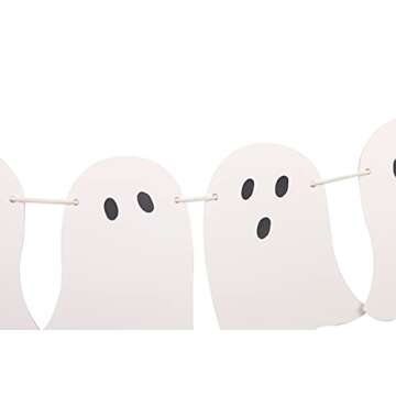Adorable Halloween Ghost Garland for Festive Decor
