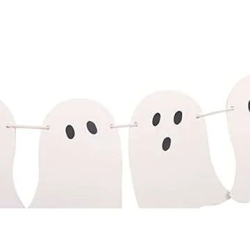 Adorable Halloween Ghost Garland for Festive Decor
