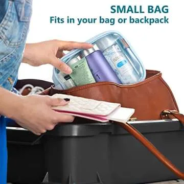 GAGAKU Clear Toiletry Bag Set for Hassle-Free Travel