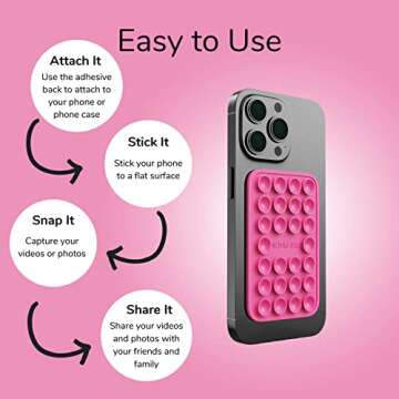 PicturePal Silicone Suction Phone Mount for iPhone & Android