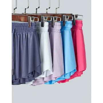 Stylish 3 Pack Girls Flowy Shorts for Active Kids