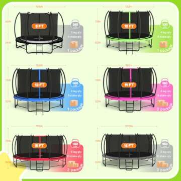 BCAN Recreational Trampoline for Kids & Adults - Safe & Durable