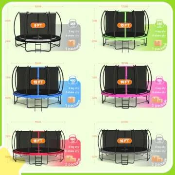 BCAN Recreational Trampoline for Kids & Adults - Safe & Durable