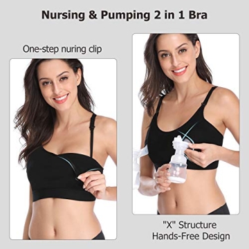 Lupantte Hands Free Pumping Bra for Nursing & Pumping