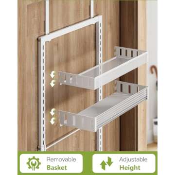 POKIPO 8-Tier Over the Door Organizer for Pantry & Kitchen