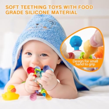 Baby Montessori Teething Toys 0-12 Months Sensory Development