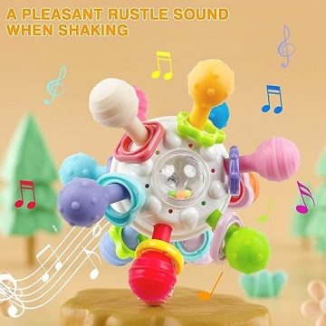 Baby Montessori Teething Toys 0-12 Months Sensory Development