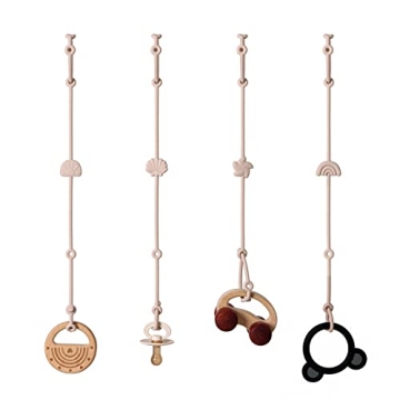 Andy Bear Toy Straps for Baby Toy Safety Straps Silicone High Chair Toys Straps Toddler Bottle Strap...