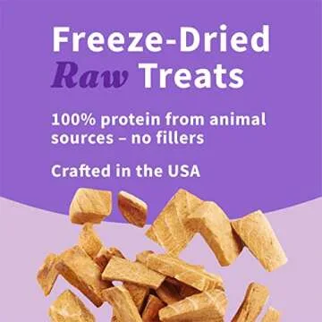 Halo Freeze Dried Raw Cat Treats, 100% Wild Caught Salmon Recipe, Cat Treats Pouch, All-Natural High Protien Treat, 1.6 Oz Pouch