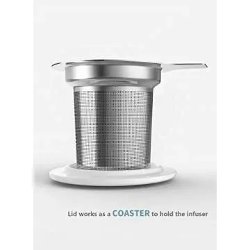 Sweese Tea Cup with Infuser - Quality Porcelain Tea Mug