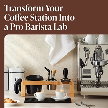KitUp Espresso Knock Box and Tamp Station for Coffee Lovers