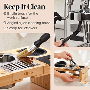 KitUp Espresso Knock Box and Tamp Station for Coffee Lovers