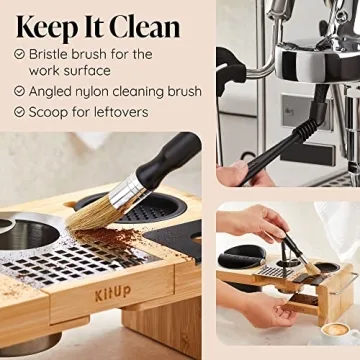 KitUp Espresso Knock Box and Tamp Station for Coffee Lovers