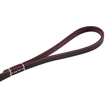 WOPOKY Leather Leash for Small to Medium Dogs - 6FT Lazy Walk