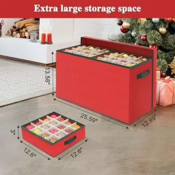 Maximize Ornament Storage with Our Durable Organizer Box