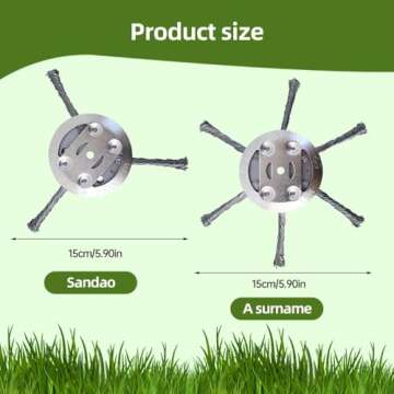 Upgrade Universal Steel Wire Grass Trimmer Head for Efficient Lawn Care and Versatile Use