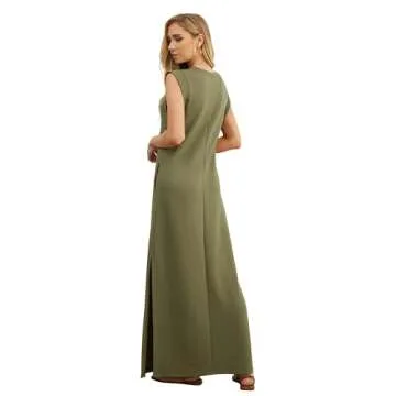 GRECERELLE Women's Summer Maxi Dress with Pockets
