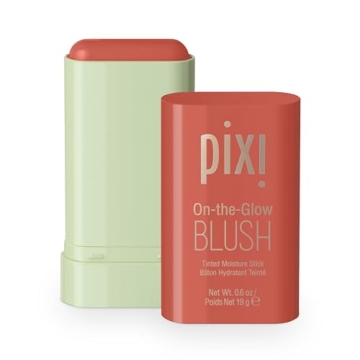 Pixi On-the-Glow Blush - Juicy, Hydrating Tinted Moisture Blush Stick with Ginseng, Aloe Vera & Frui...