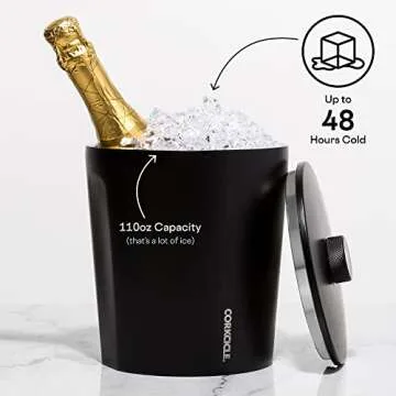Corkcicle Insulated Ice Bucket for Stylish Gatherings