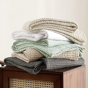 PHF Ultra Soft Waffle Weave Blanket for Cozy Comfort