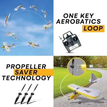 Top Race RC Plane - 4 Channel Remote Control Airplane for All