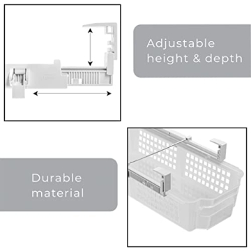 Smart Design Adjustable Pull Out Refrigerator Drawer