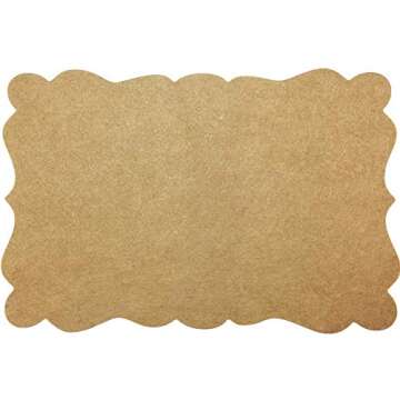 Christmas Gift Tags, 100 2” x 3” Custom Stickers for DIY Labeling (Kraft Brown)