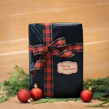 Custom Christmas Gift Tags - 100 Kraft Stickers for DIY