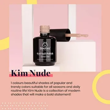Beetles Kim Brown Nude Gel Nail Polish, 15ml for All Occasions
