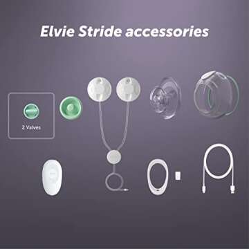 Elvie Stride Breast Pump Valves | 3 Pack | Leak Proof, Dishwasher Safe, Food Grade Silicone BPA Free | Breast Pumps and Breast Feeding Essentials