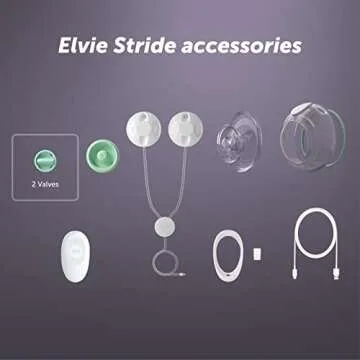Elvie Stride Breast Pump Valves | 3 Pack | Leak Proof, Dishwasher Safe, Food Grade Silicone BPA Free | Breast Pumps and Breast Feeding Essentials