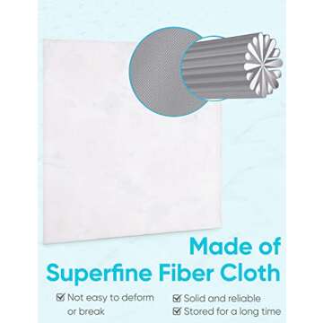 6PCS Thickened Glasses Cleaning Cloth Elegant Flower Design Microfiber Cleaning Cloth, Multi-Colored Eyeglass Lens Cleaning Cloths, Soft Wipes for Reusable Eyeglass and Phone Screens (Peony)