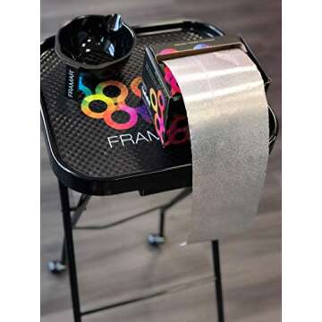 Framar Star Struck Silver Embossed Roll Aluminum Foil, Hair Foils For Highlighting - Medium 320 ft