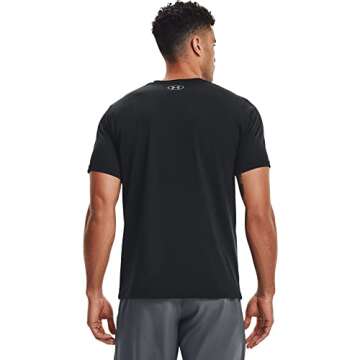 Under Armour Men's UA Fast Left Chest Short Sleeve LG Black