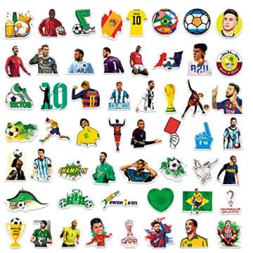 Unique 50PCS Soccer Stickers - World Cup Gift Pack