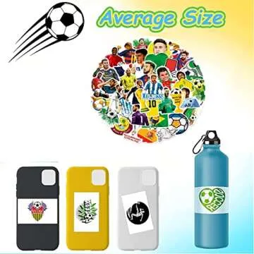 Unique 50PCS Soccer Stickers for Football Lovers