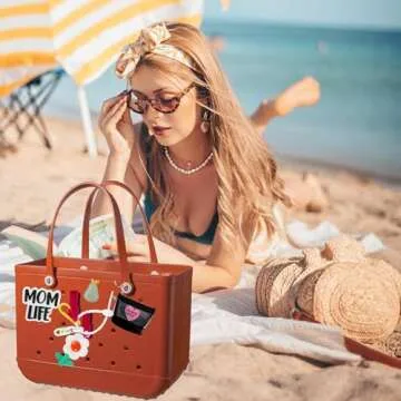 ZOUHAYUN 2Pcs Set Inserts Hooks Accessories for Bogg bag, Sturdy and Durable charms,insert Charm Compatible with Bogg Bags & Beach Tote Bag