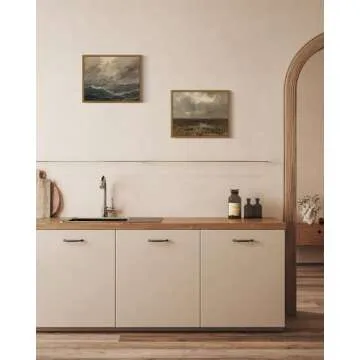 ARPEOTCY Vintage Framed Wall Art for Moody Decor