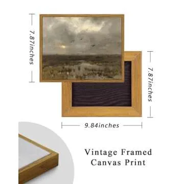 ARPEOTCY Vintage Framed Wall Art for Moody Decor