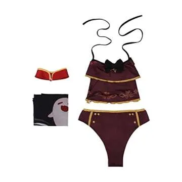 Wolancy Womens Cosplay Swimsuit for Gamers & Beach Lovers