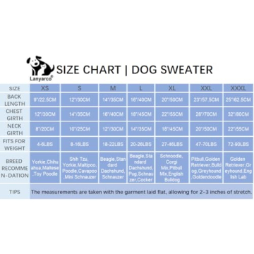 Lanyarco Red Christmas Dog Sweater for Festive Winter Style