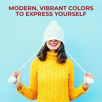 Mind My Thread 3.5oz Super Soft and Versatile Acrylic Yarn for Crocheting | Yarn for Knitting | 216 yds | Modern & Vibrant Color Selection (Vibrant Orange)