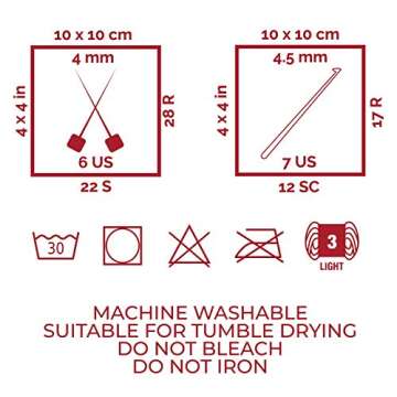 Mind My Thread 3.5oz Super Soft and Versatile Acrylic Yarn for Crocheting | Yarn for Knitting | 216 yds | Modern & Vibrant Color Selection (Vibrant Orange)