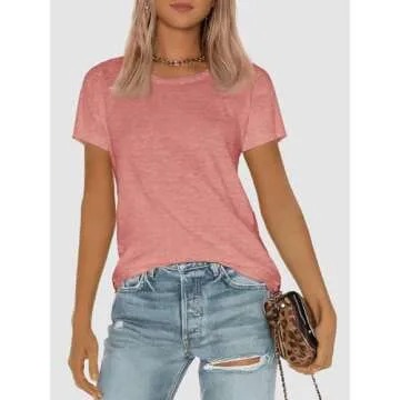 ATHMILE Women's Short Sleeve Tee Comfortable and Stylish