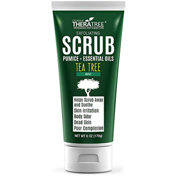 Natural Tea Tree Oil Exfoliating Scrub with Charcoal