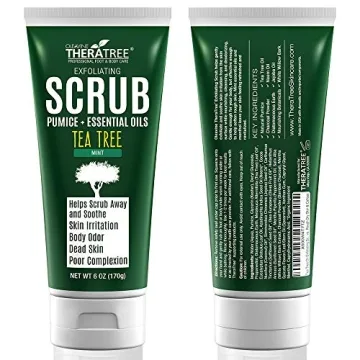 Natural Tea Tree Oil Exfoliating Scrub with Charcoal