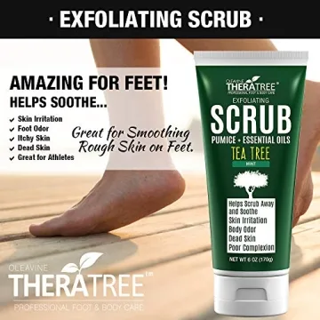 Natural Tea Tree Oil Exfoliating Scrub with Charcoal
