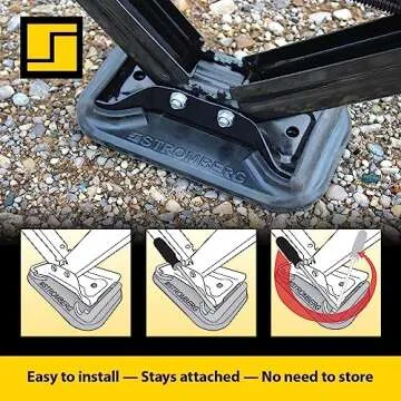 Stromberg Carlson 2-Pack Scissor Jack Shoe for RV and Campers