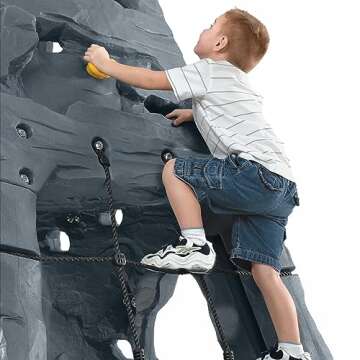 Step2 Skyward Summit for Kids, Climbing Wall Playset for Toddlers, Ages 4 –8 Years Old, Easy to Assemble Kids Outdoor Playground for Backyard